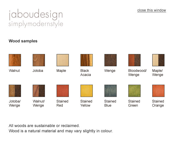 wood samples